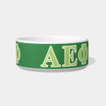Alpha Epsilon Phi Green Letters Bowl<br><div class="desc">Check out these official Alpha Epsilon Phi designs! Personalize your own Greek merchandise on Zazzle.com! Click the Customize button to insert your own name, class year, or club to make a unique product. Try adding text using various fonts & view a preview of your design! Zazzle's easy to customize products...</div>