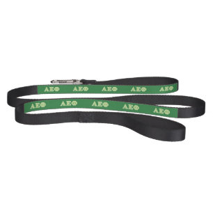 Alpha Epsilon Phi Green Letters Pet Leash