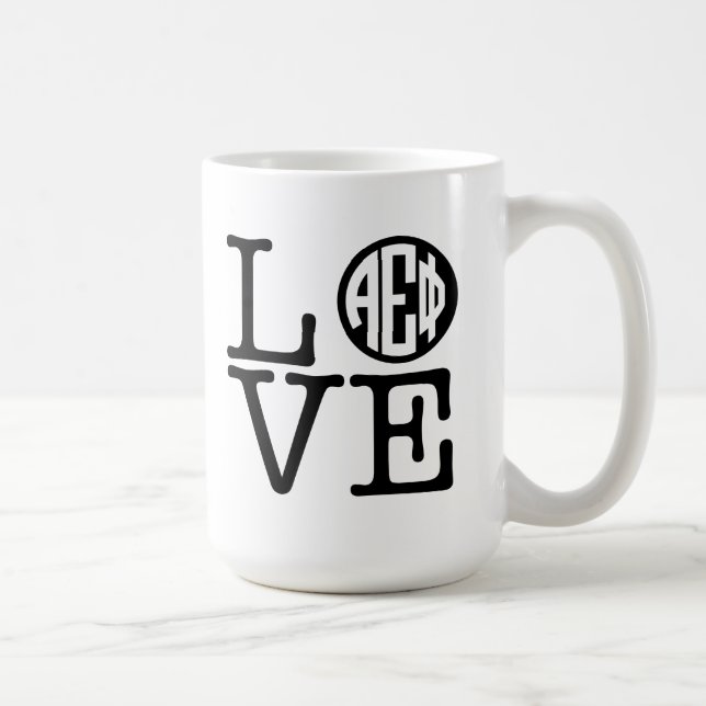 Alpha Epsilon Phi | Love Coffee Mug (Right)