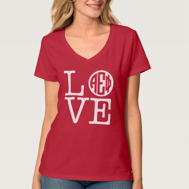 Alpha Epsilon Phi | Love T-Shirt (Front)