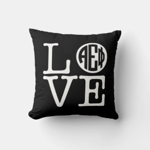 Alpha Epsilon Phi Love Throw Pillow