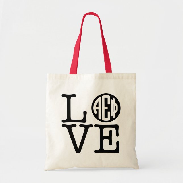 Alpha Epsilon Phi | Love Tote Bag (Front)