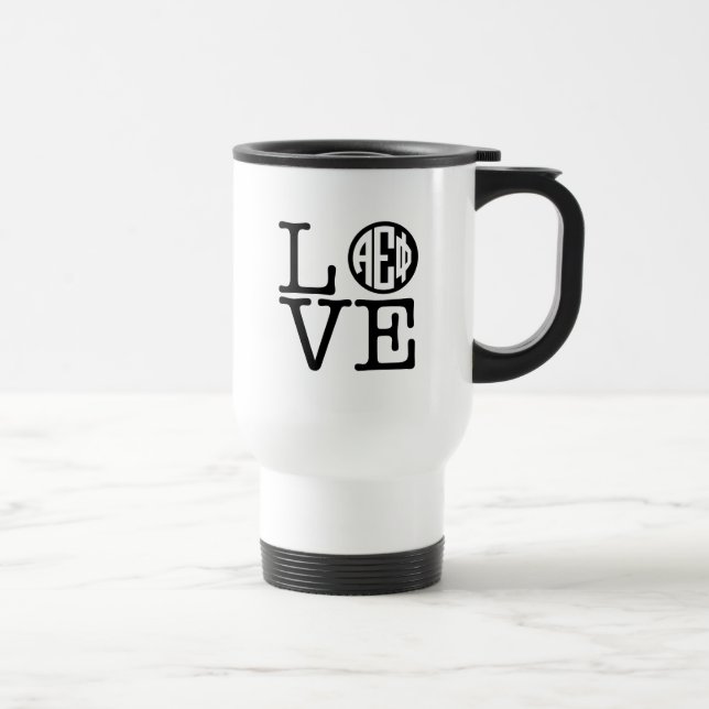 Alpha Epsilon Phi | Love Travel Mug (Right)