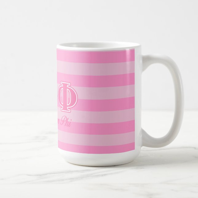 Alpha Epsilon Phi Pink Letters Coffee Mug (Right)