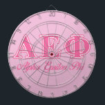 Alpha Epsilon Phi Pink Letters Dart Board<br><div class="desc">Check out these official Alpha Epsilon Phi designs! Personalize your own Greek merchandise on Zazzle.com! Click the Customize button to insert your own name, class year, or club to make a unique product. Try adding text using various fonts & view a preview of your design! Zazzle's easy to customize products...</div>
