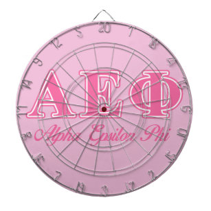 Alpha Epsilon Phi Pink Letters Dart Board