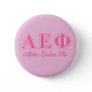 Alpha Epsilon Phi Pink Letters Pinback Button