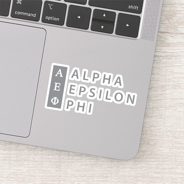 Alpha Epsilon Phi | Stacked Logo 2 Sticker (Detail)