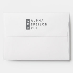 Alpha Epsilon Phi Stacked Logo Envelope