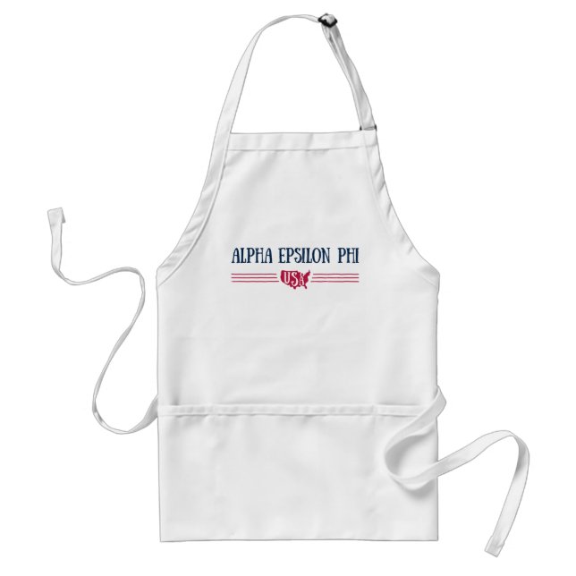 Alpha Epsilon Phi - USA Adult Apron (Front)