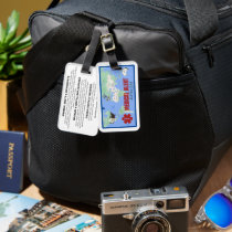Alpha-gal  (AGS) Backpack/Luggage Tag -  PREFILLED