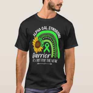 Alpha Gal Syndrom Sunflower Rainbow Awareness T-Shirt