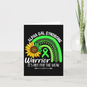 Alpha Gal Syndrom Syndrome Awareness Card