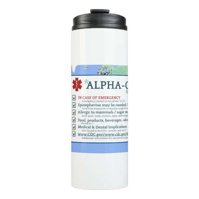 ALPHA-GAL SYNDROME TUMBLER (Front)