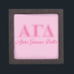 Alpha Gamma Delta Pink Letters Jewelry Box<br><div class="desc">Check out these official Alpha Gamma Delta designs! Personalize your own Greek merchandise on Zazzle.com! Click the Customize button to insert your own name, class year, or club to make a unique product. Try adding text using various fonts & view a preview of your design! Zazzle's easy to customize products...</div>