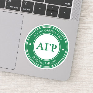 Alpha Gamma Rho Badge Sticker
