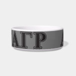 Alpha Gamma Rho Black Letters Bowl<br><div class="desc">Check out these official Alpha Gamma Rho designs! Personalize your own Greek merchandise on Zazzle.com! Click the Customize button to insert your own name, class year, or club to make a unique product. Try adding text using various fonts & view a preview of your design! Zazzle's easy to customize products...</div>
