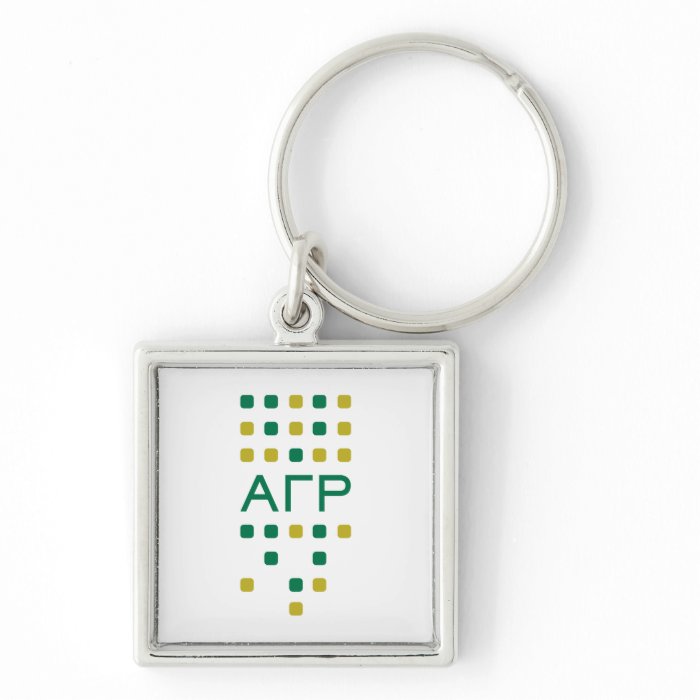 Alpha Gamma Rho   Letters Vertical Keychain