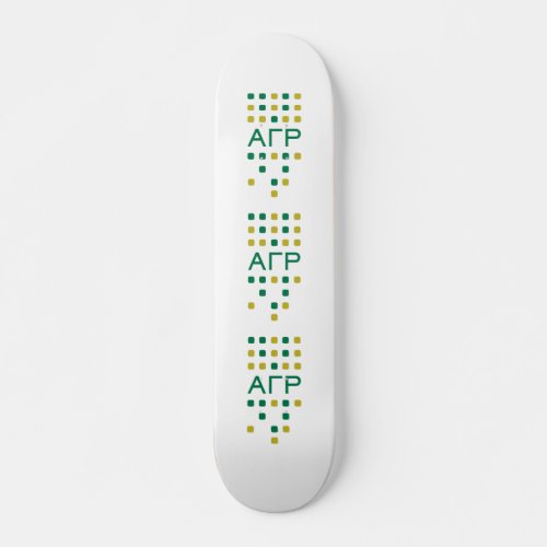 Alpha Gamma Rho _ Letters Vertical Skateboard