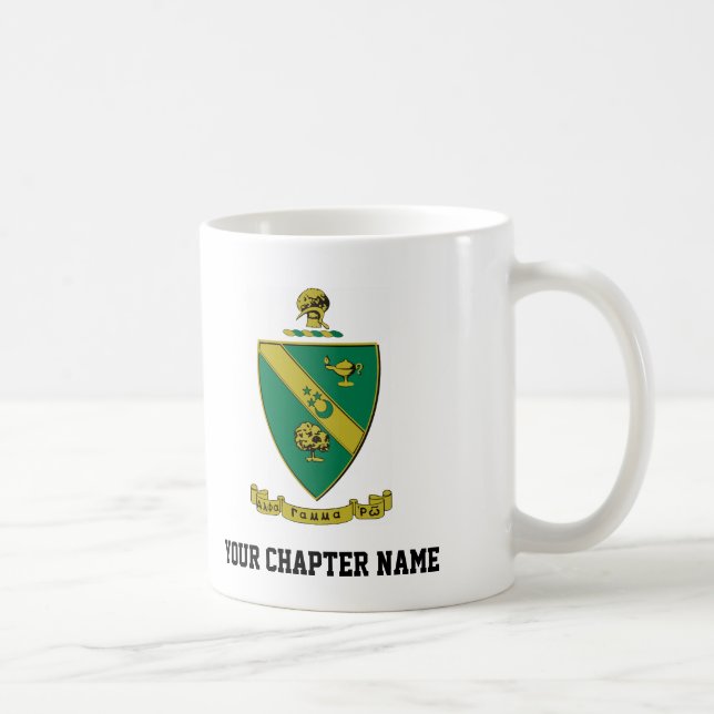 Alpha Gamma Rho Official Coat of Arms Coffee Mug (Right)