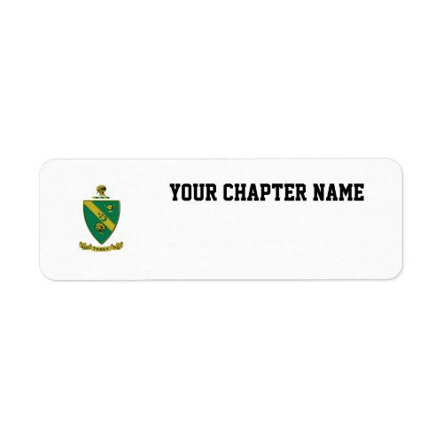 Alpha Gamma Rho Official Coat of Arms Label