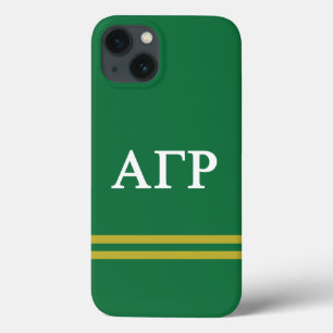 Alpha Gamma Rho Sport Stripe iPhone 13 Case