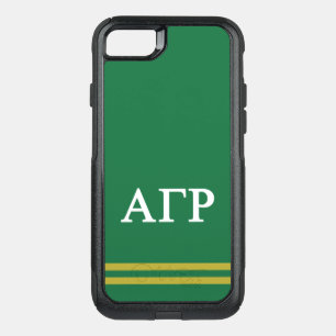 Alpha Gamma Rho Sport Stripe OtterBox Commuter iPhone SE/8/7 Case