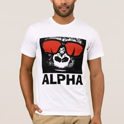 ALPHA GORILLA MENS FUNNY T_SHIRTS