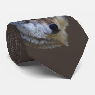 Alpha Grey Wolf Wildlife Collection Tie