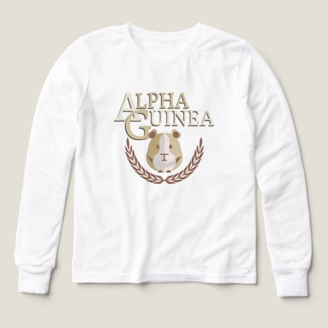 Alpha Guinea Pig Cute Pet Humor Tri-Blend Shirts (Design Front)