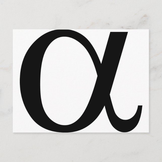 alpha icon a postcard (Front)