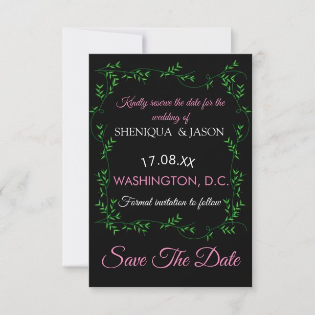 Alpha Kappa Alpha - Save The Date Invitation (Front)