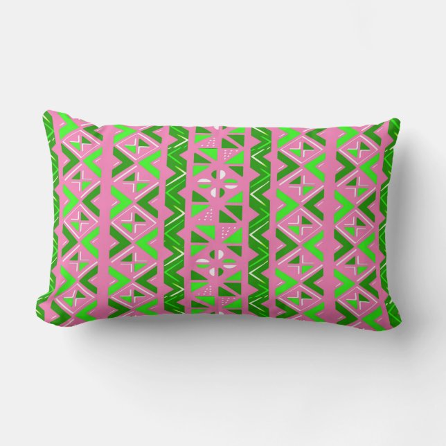 Alpha Kappa Alpha Sorority Lumbar Pillow (Front)