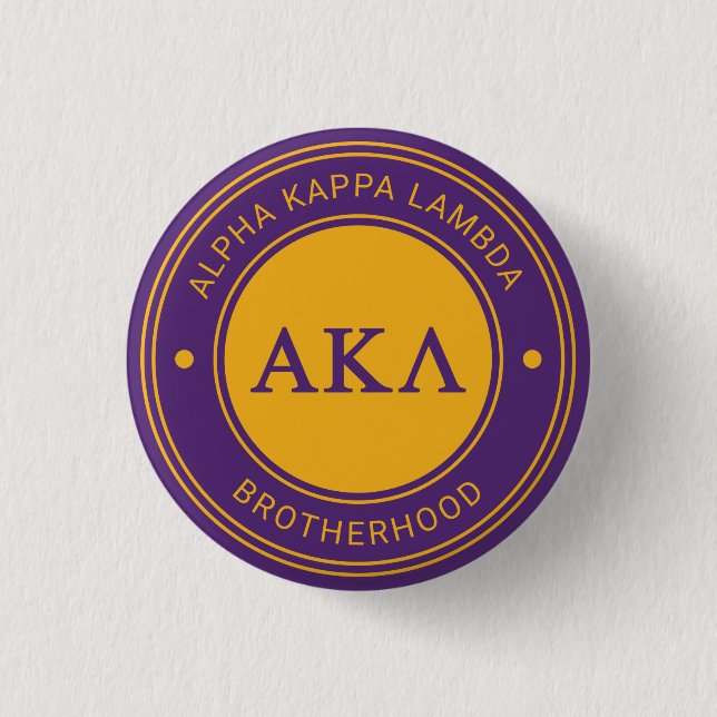 Alpha Kappa Lambda | Badge Button (Front)