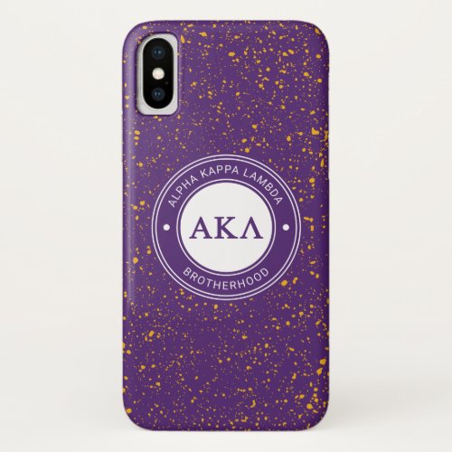Alpha Kappa Lambda  Badge iPhone X Case