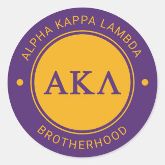 Alpha Kappa Lambda | Badge Classic Round Sticker