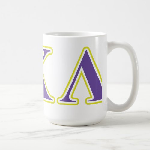 Alpha Kappa Lambda Black Letters Coffee Mug