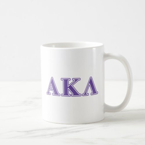 Alpha Kappa Lambda Black Letters Coffee Mug