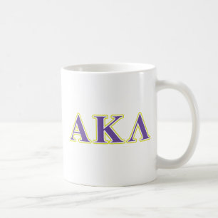 Alpha Kappa Lambda Black Letters Coffee Mug