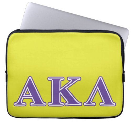 Alpha Kappa Lambda Black Letters Laptop Sleeve