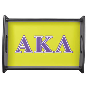 Alpha Kappa Lambda Black Letters Serving Tray