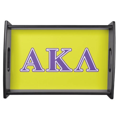 Alpha Kappa Lambda Black Letters Serving Tray