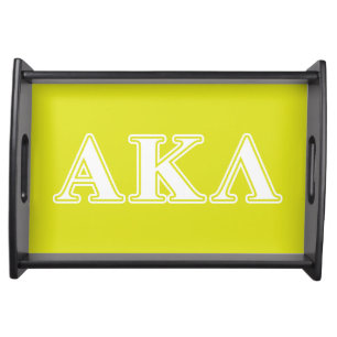 Alpha Kappa Lambda Black Letters Serving Tray