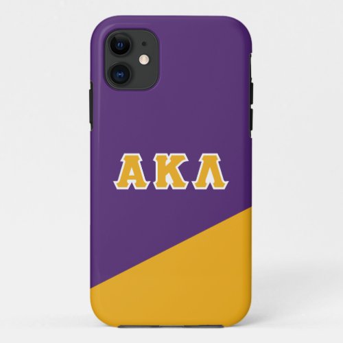 Alpha Kappa Lambda  Greek Letters iPhone 11 Case