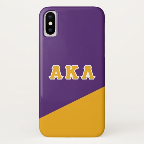 Alpha Kappa Lambda  Greek Letters iPhone X Case