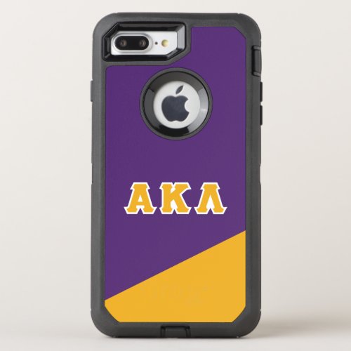 Alpha Kappa Lambda  Greek Letters OtterBox Defender iPhone 8 Plus7 Plus Case