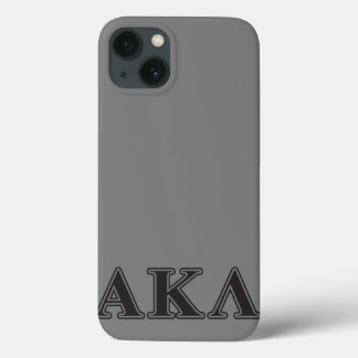 Alpha Kappa Lambda Purple and Yellow Letters iPhone 13 Case