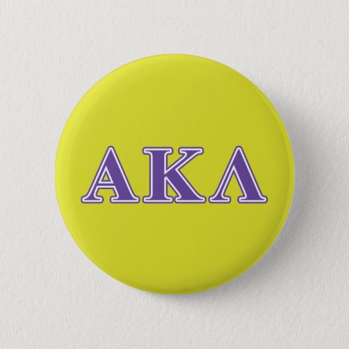 Alpha Kappa Lambda Purple Letters Button