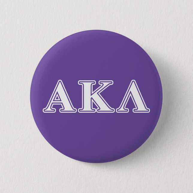 Alpha Kappa Lambda Purple Letters Button (Front)