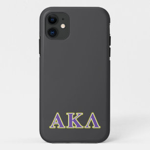 Alpha Kappa Lambda Purple Letters iPhone 11 Case